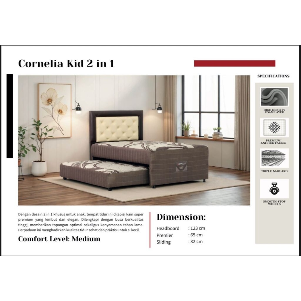 Smartland by Modis Springbed Cornelia Kid 2in1