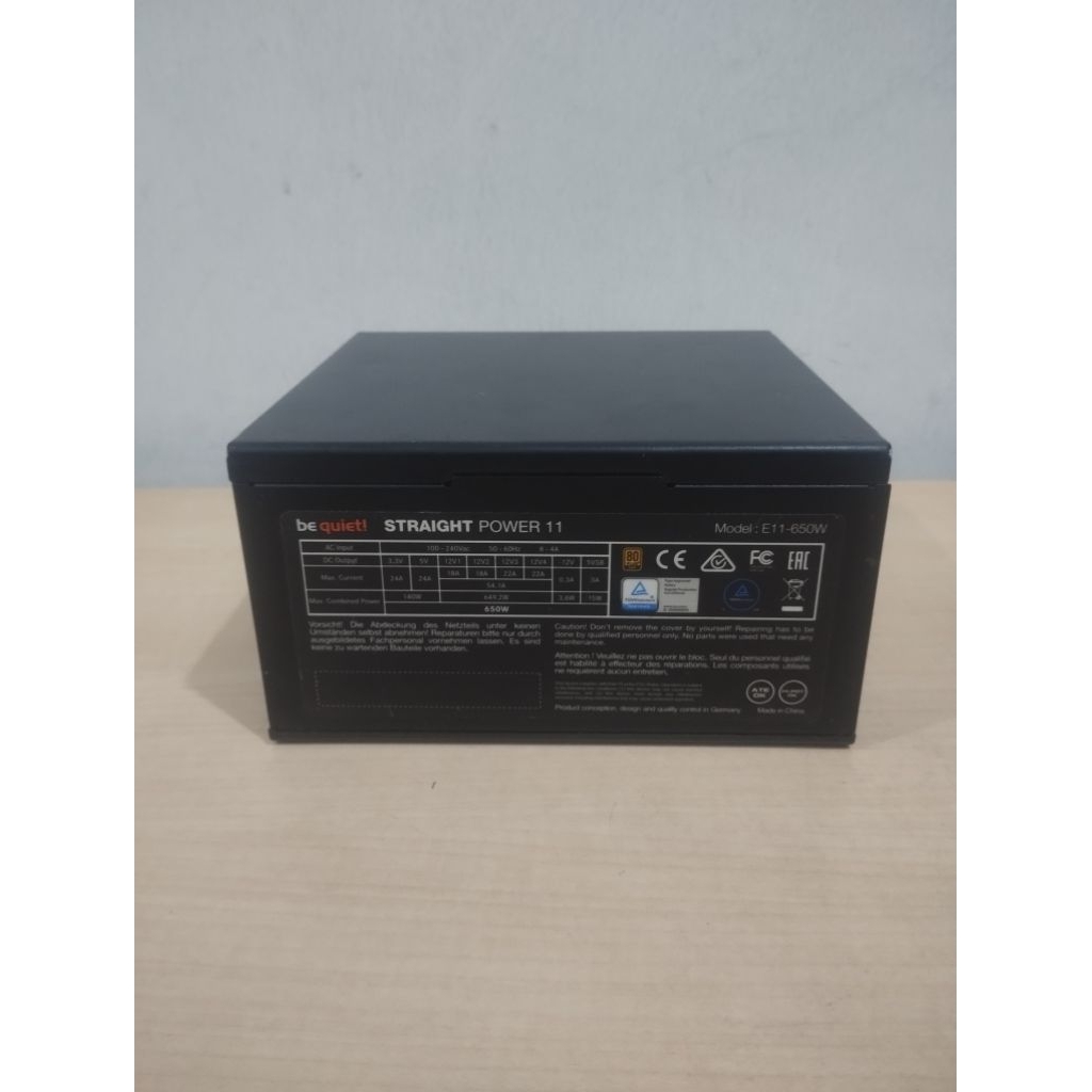 PSU pure be quite 650watt 80+ gold full modular