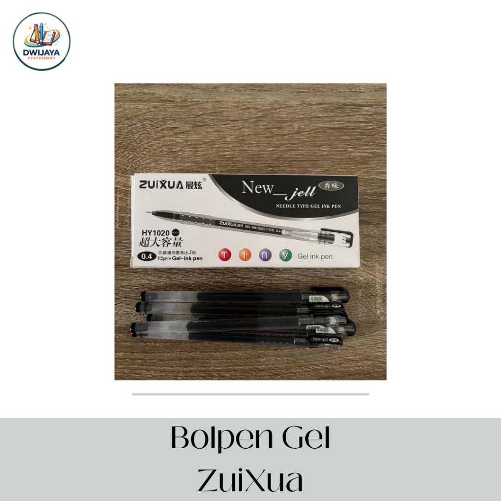 Pulpen Gel ZUIXUA 0.4mm - Warna Hitam