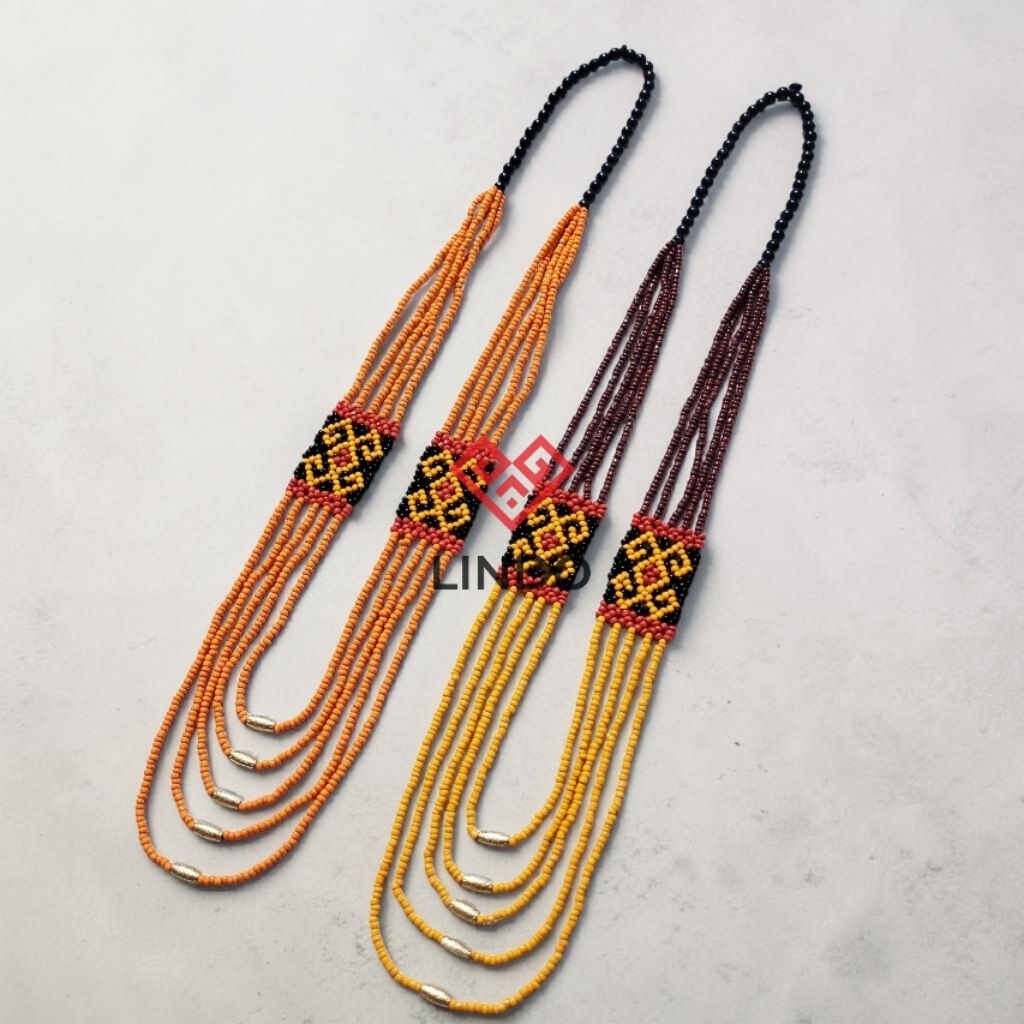 Kalung Sa'pi' Toraja/Kalung Manik Susun Toraja (Motif: Pa' Sikki' Bungkang) (Kode: DE1022310)