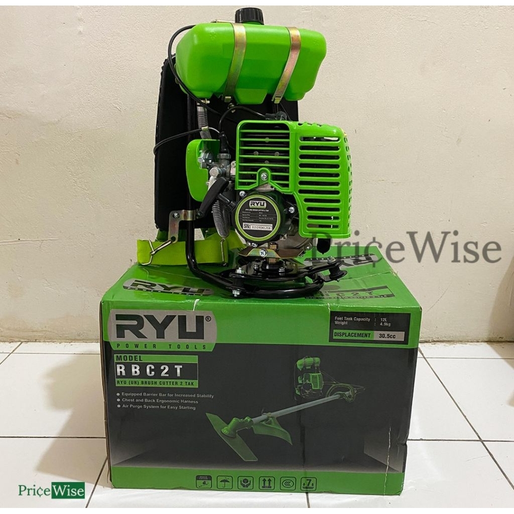 MESIN POTONG RUMPUT RYU GENDONG 2tak
