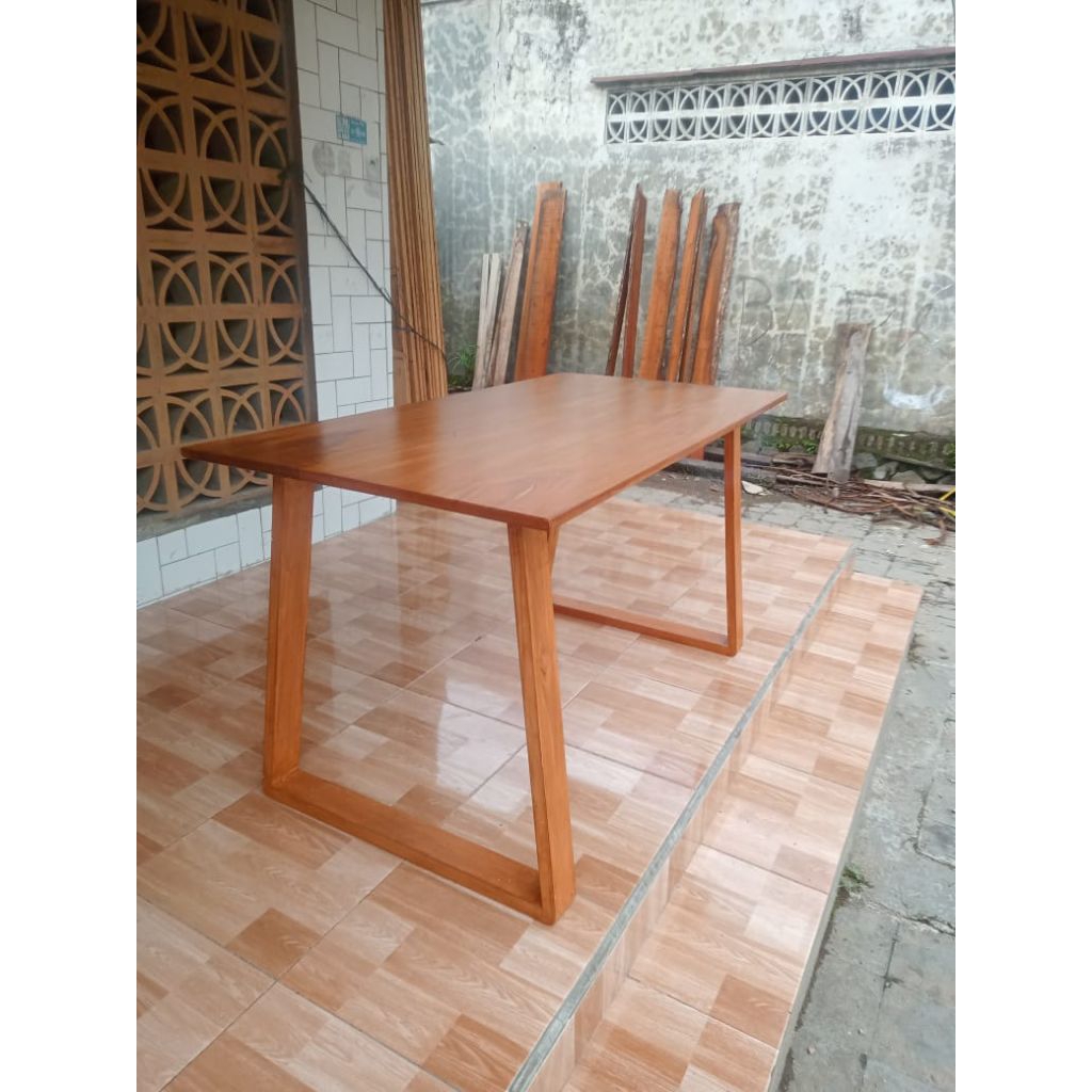 meja minimalis (meja tulis/meja kerja) kayu mahoni