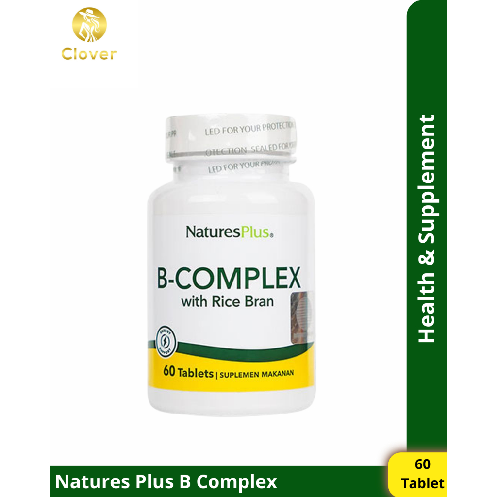 Nature's Plus Natures Vitamin B Complex 60 Tab with Rice Bran Original