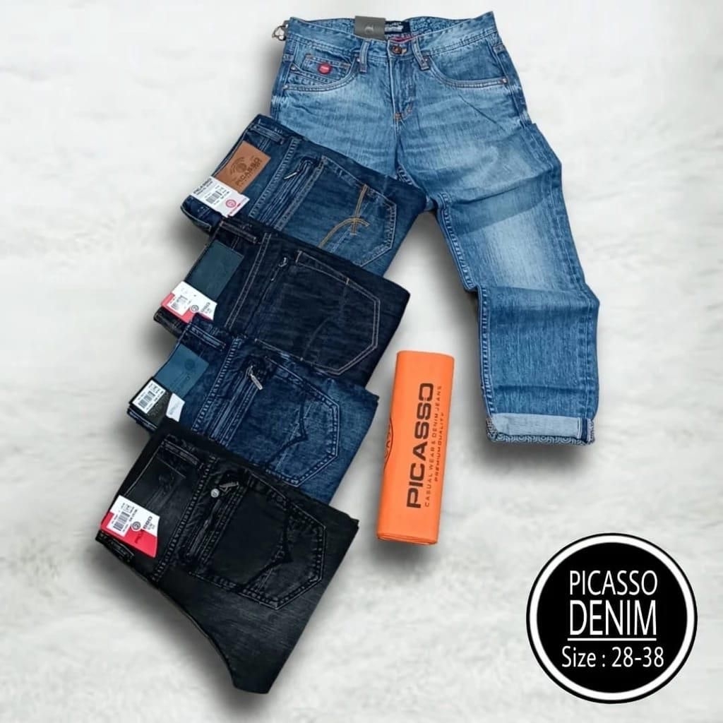 Celana Jeans Pria Picasso Original Reguler Fit Premium Denim