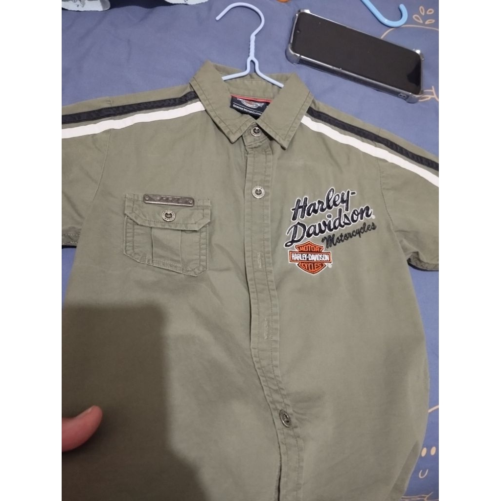 kemeja anak harley davidson original