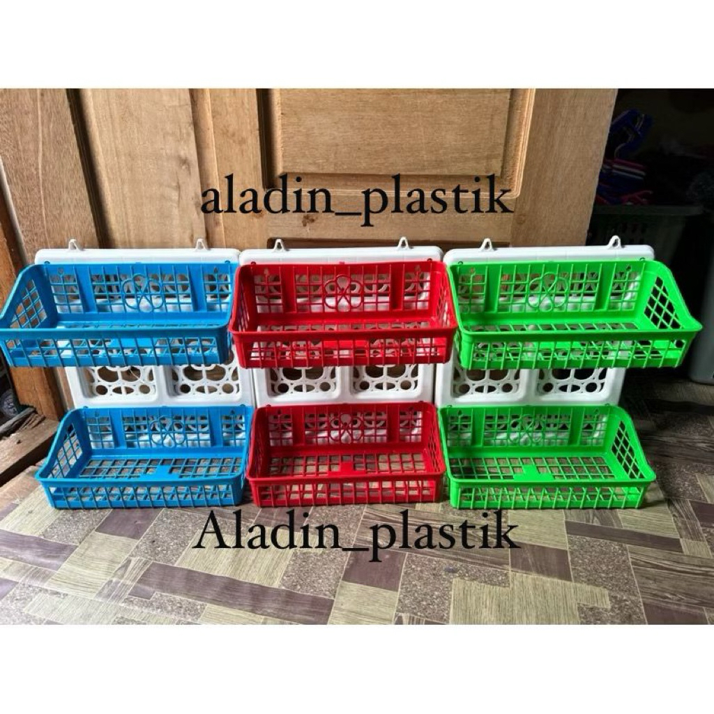 1buah Rak gantung plastik kamar mandi/ rak dapur plastik