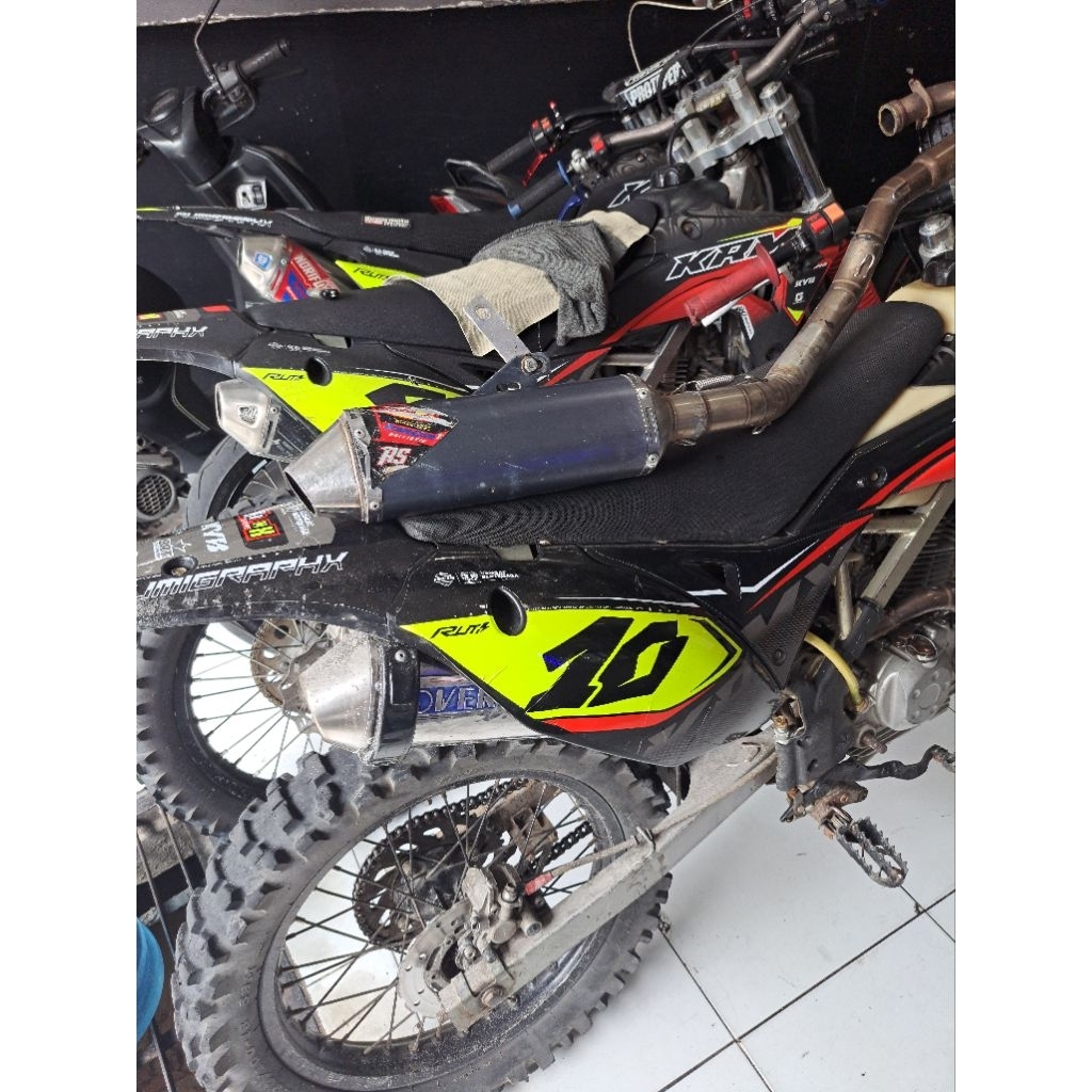 knalpot gp7 balistic rs bore up klx /dtracker