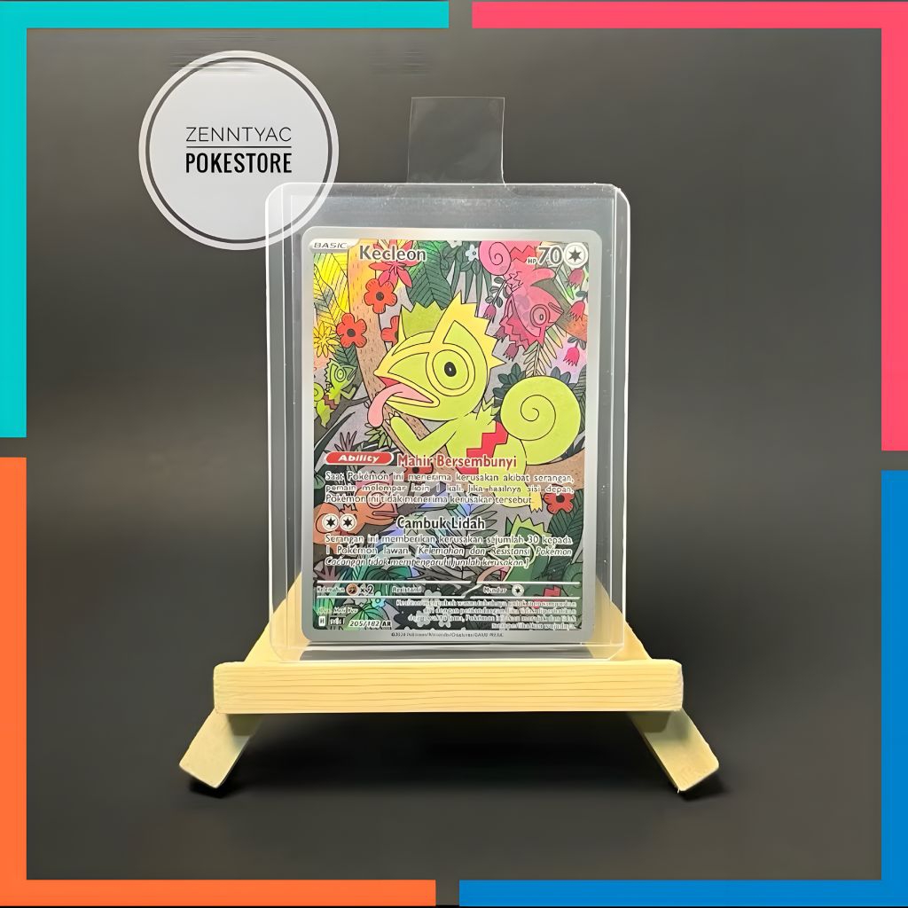 Kecleon AR Sv8s 205/182, Kartu Pokemon TCG Indonesia