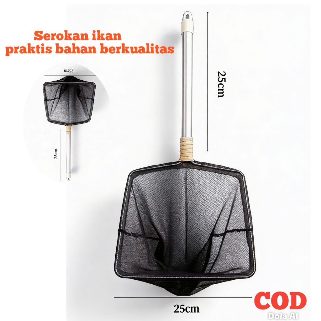 serokan ikan seser lamit jaring ikan