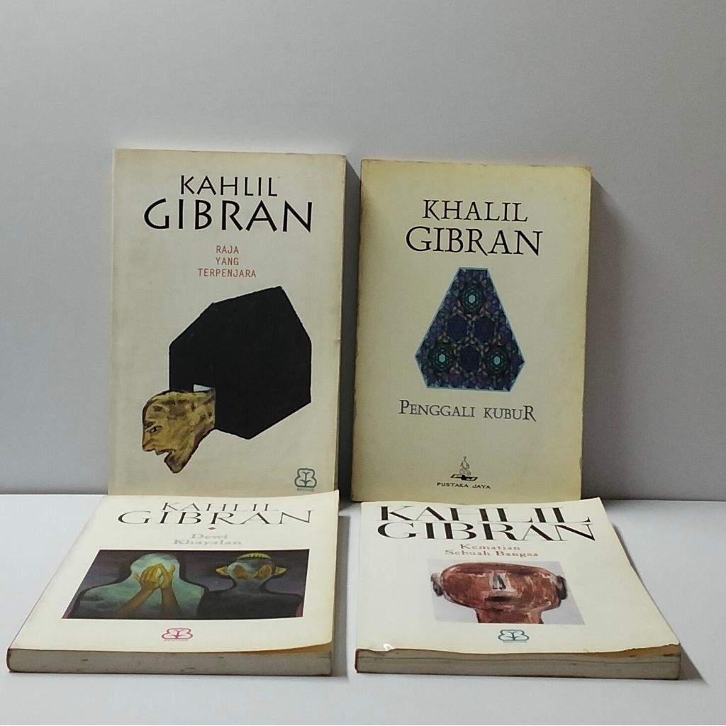 novel KAHLIL GIBRAN,PENGGALI KUBUR,RAJA YANG TERPENJARA, KEMATIAN SEBUAH BANGSA,dan DEWI KHAYALAN