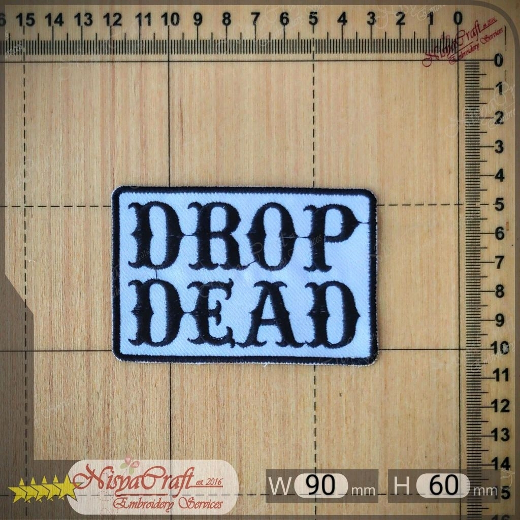 NCEP0201-0011- Drop Dead BMTH Bring Me The Horizon - Iron On Sew On Glue On Emblem Patch Bordir