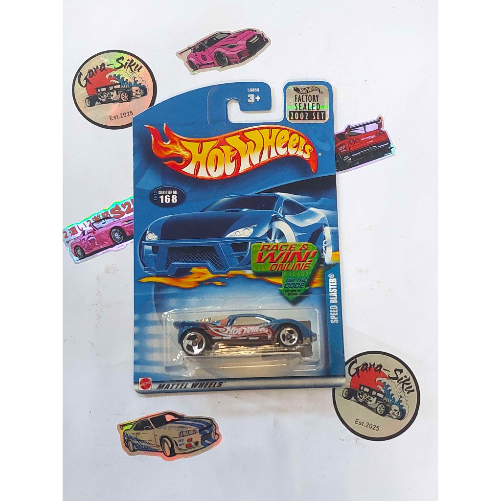 HOT WHEELS BLUECARD SPEED BLASTER FACTORY SEALED 2002 RARE FREE PROTEKTOR