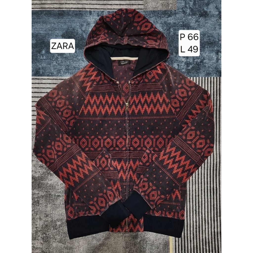 outer zara man hoodie