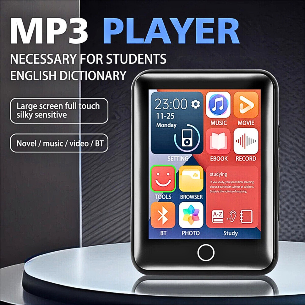 ALianDream Penutar Musik MP3 Digital Audio Player Bluetooth 5.0 300mAh 2.5 Inch - S301