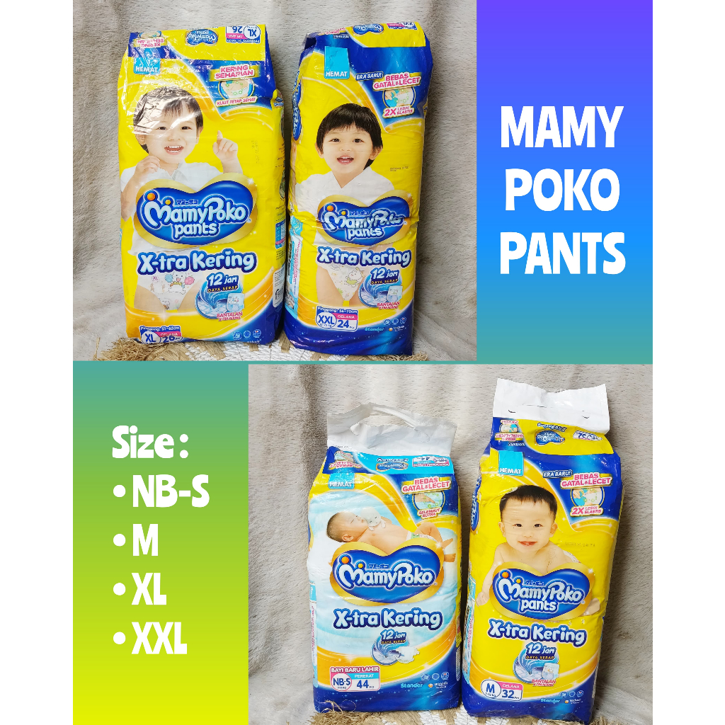 PAMPERS MAMYPOKO PAMPERS BAYI ANAK  1PCS|PAMPERS MAMYPOKO PANTS