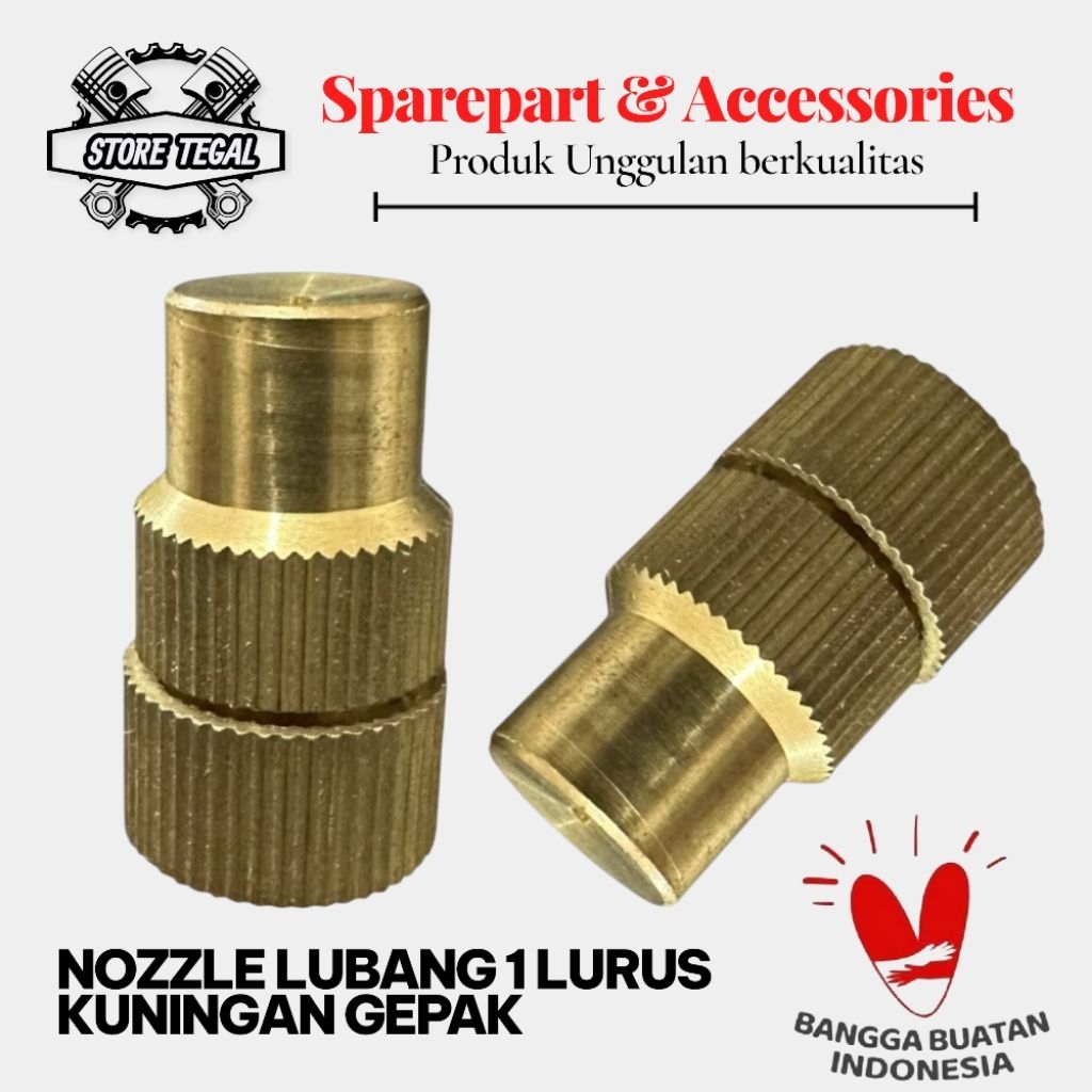 Nozzle Sepuyer Spuyer Lubang 1 Lurus import Spuyer sprayer elektrik import 1 lubang Kuningan lurus