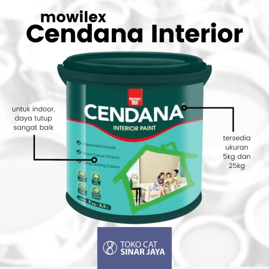 Mowilex Cendana Interior Tinting 5Kg Pinky C-224