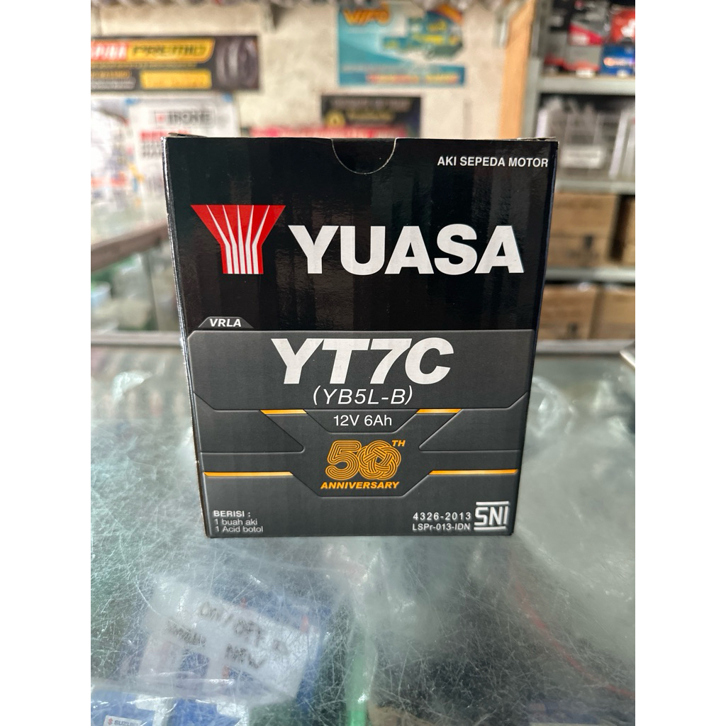 Aki Supra Grand Mio sporty MX Vega ZR Yuasa kering YT7C