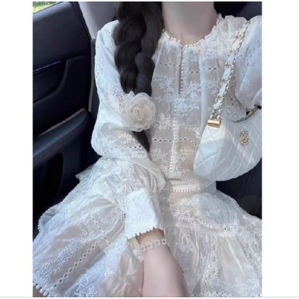 Safira Embroidery Cotton Dress Premium