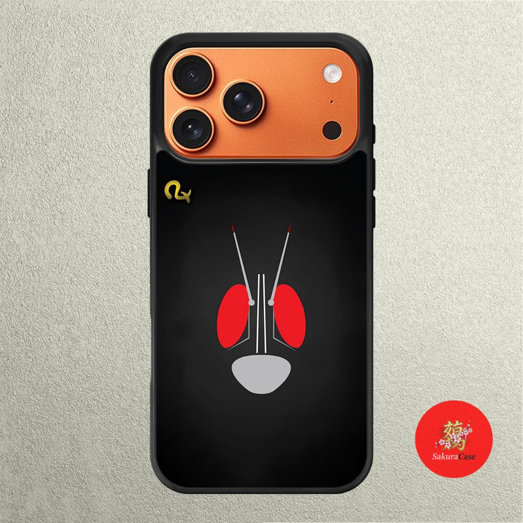 iPhone Case 17 16 15 14 13 12 11 X XR Xs 8 7 6 5 Plus Pro Max Air Softcase Kamen Rider RX head