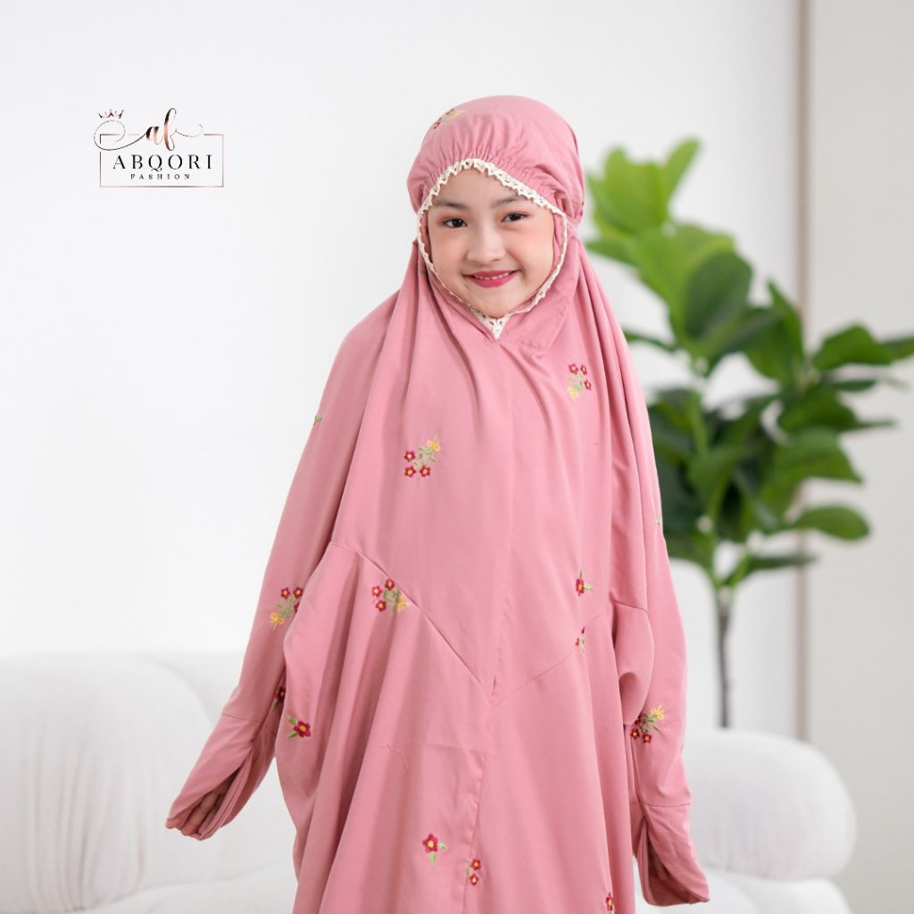 Mukena Terusan MELATI Couple ANAK DEWASA | Abqori
