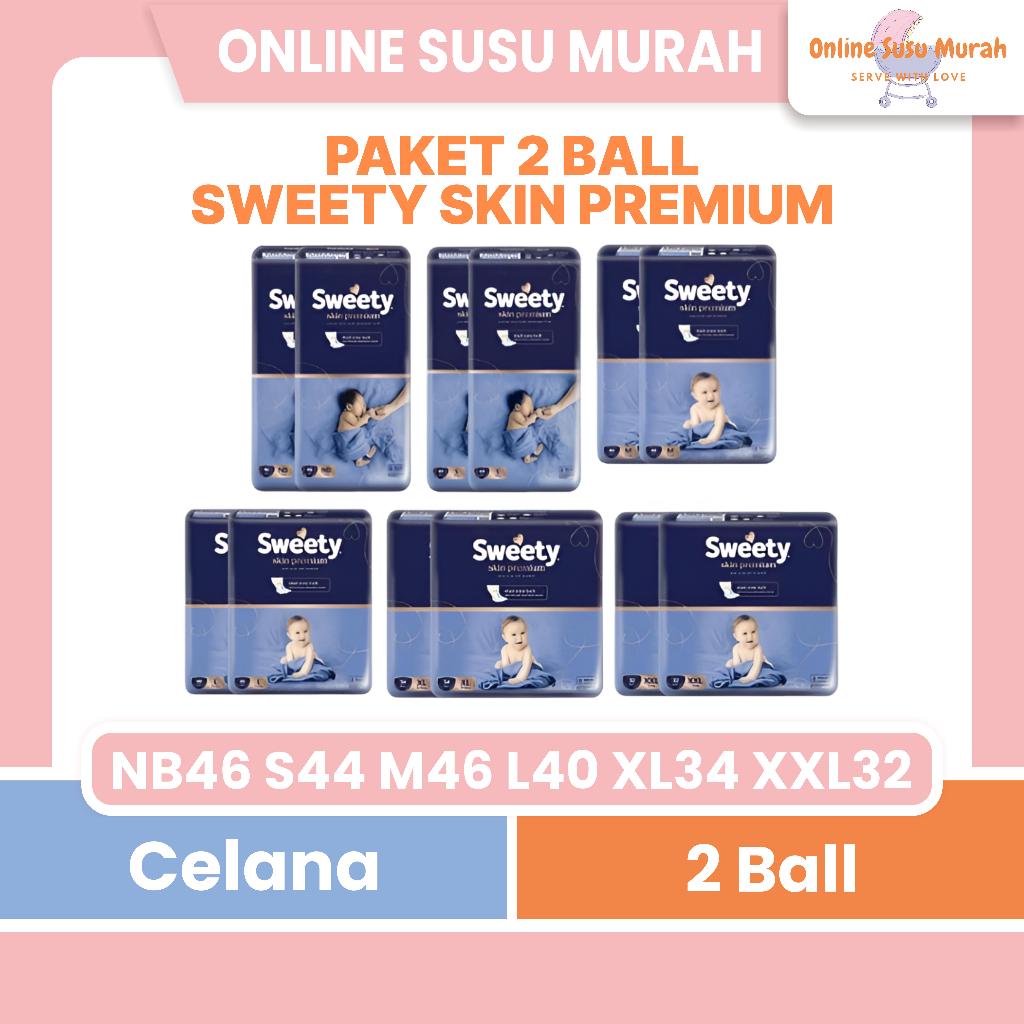 SWEETY SKIN PREMIUM PAKET 2 BALL PANTS M 46 L 40 XL 34 XXL 32 TAPE NB 46 S 44 POPOK DIAPERS PPKS
