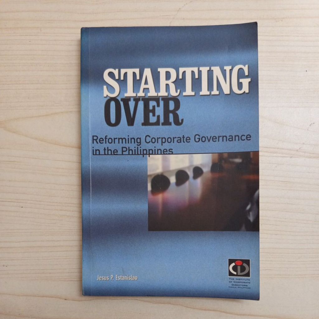 BUKU STARTING OVER BY JESUS P ESTANISLAO