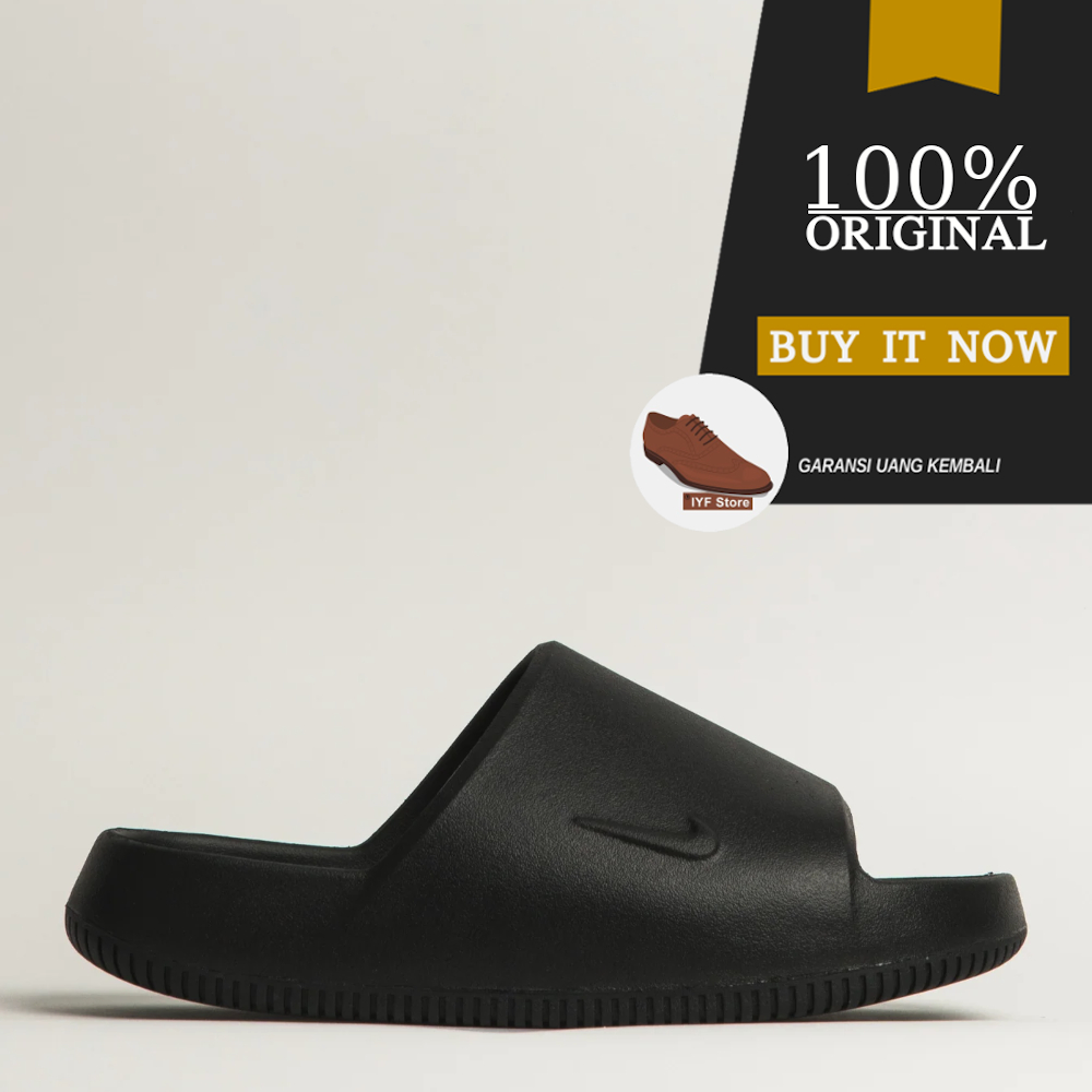Sandal Slide Pria Original Sandal Nike Calm 2.0 Slides - Black