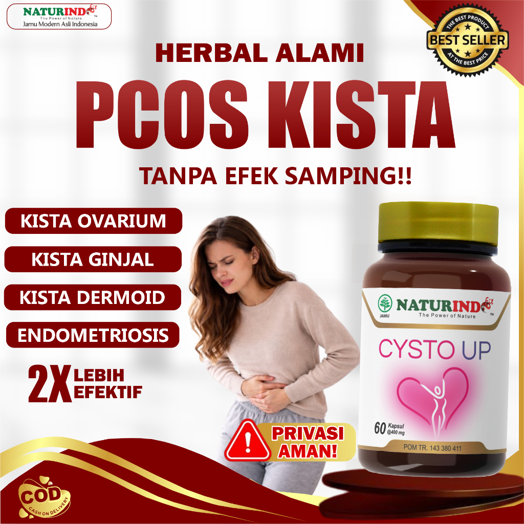 Obat PCOS Herbal Kista Ovarium Bartholin Herbal Endomentriosis Miom Cysto Up Naturindo