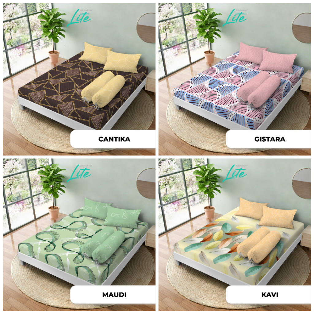 Kintakun Sprei LITE Queen Size UK. 140x200 Tinggi 30cm