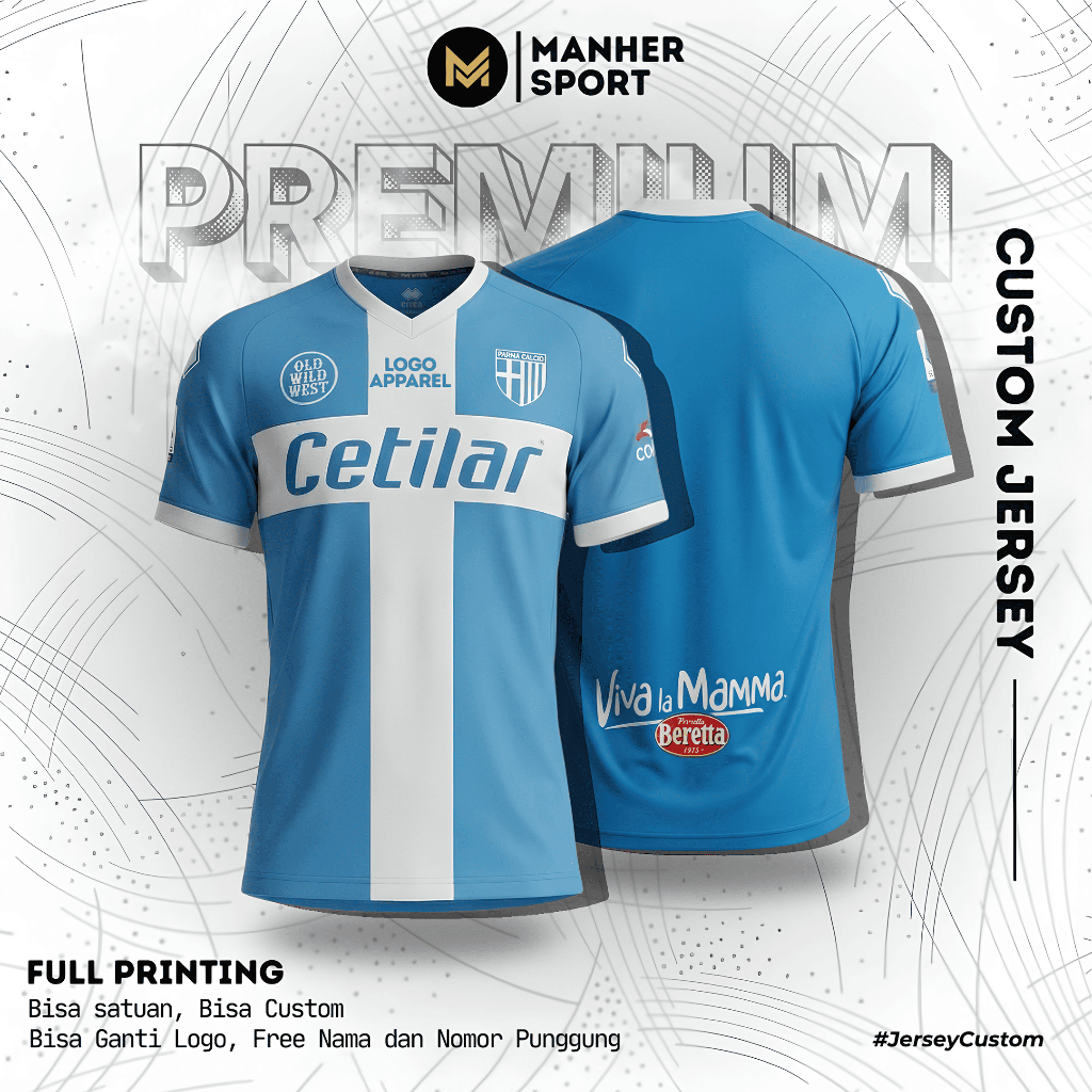 Jersey Kiper GK Parma 2020 Full Printing