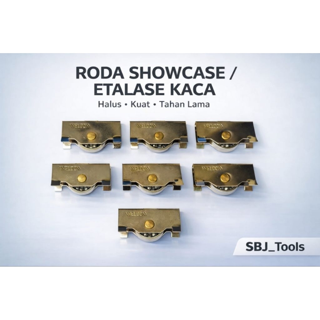 Roda Pintu Etalase Showcase WELDOM | Roda Geser Sliding