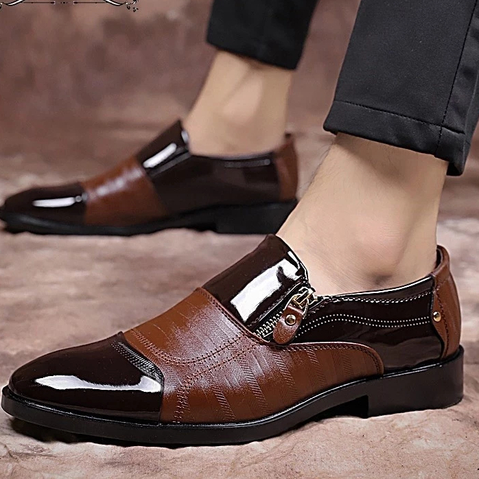 Sepatu Kantor Pantofel Pria Pantofel Tanpa Tali Formal 76