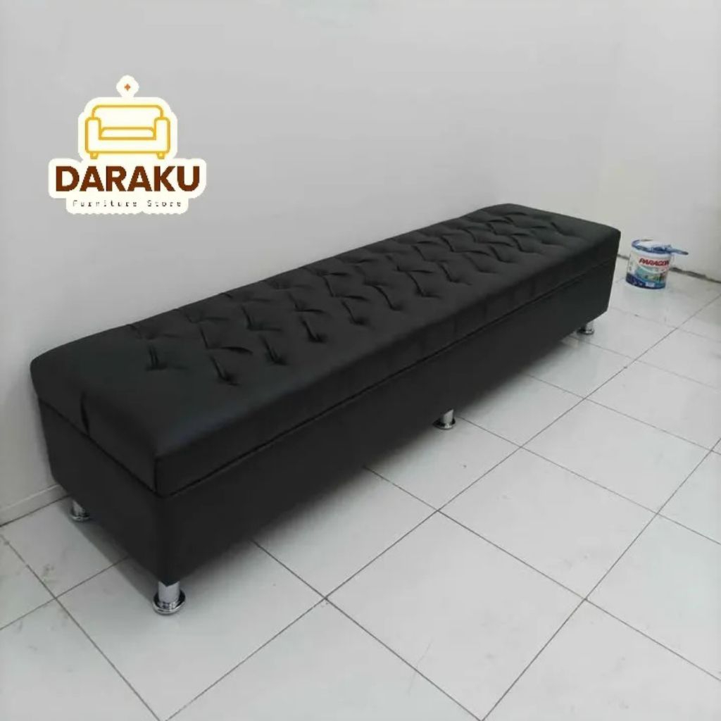 Sofa Stool Puff Minimalis Kotak Panjang Sofa Tunggu