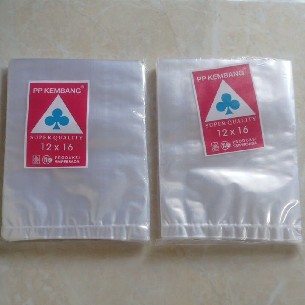 Plastik PP Bening 12 x 16 ( Tebal 03 mm )
