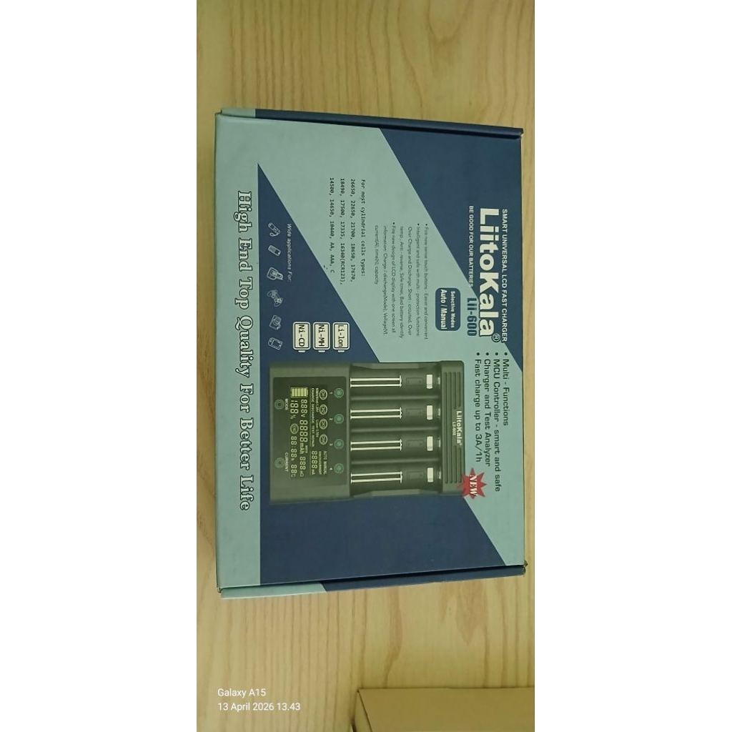 charger battery litokala lii-600 lii-500
