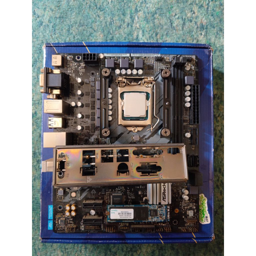 motherboard asrock b560m-hdv fullset