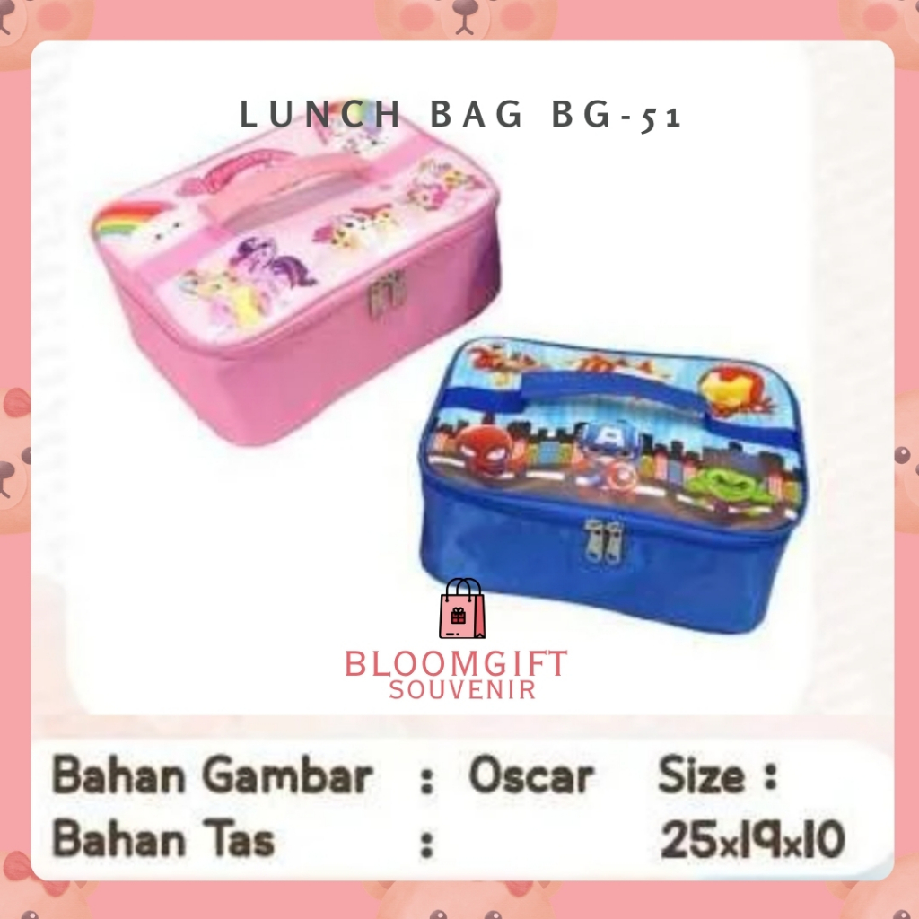 Lunch Bag Standard / GOODIEBAG / TAS ULANG TAHUN CUSTOM/Souvenir Tas Lunch Bag