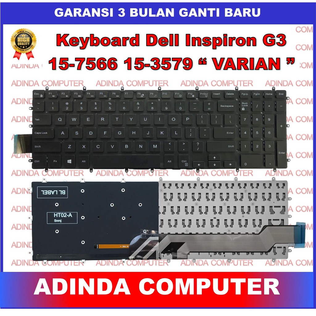 Keyboard Dell Inspiron G3 15 3579 15 3500 3590 G5 5590 Inspiron 3593 7567 7577 5565 5567 Backlight