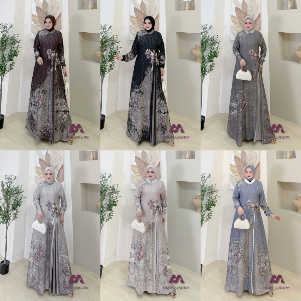LuxuryFashion READY GAMIS DRESS WANITA BRIELLA BY HMF LUXURY BEST SELLER!