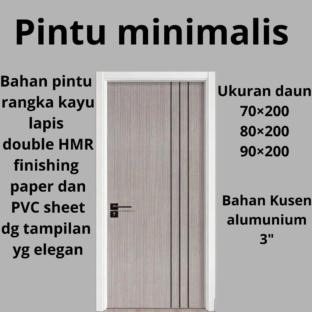 Pintu Minimalis HMR Board Cream