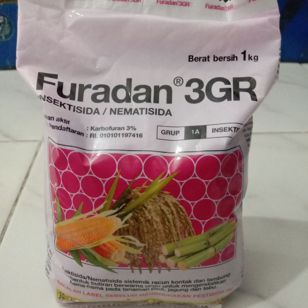 furadan 1kg insektisida nematisida sistemik untuk mengendalikan hama padi dan jagung