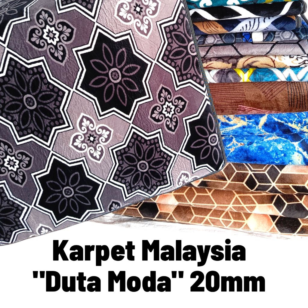 DUTA MODA||Karpet Malaysia Tebal Anti Slip 20mm||Karpet Busa Import lembut