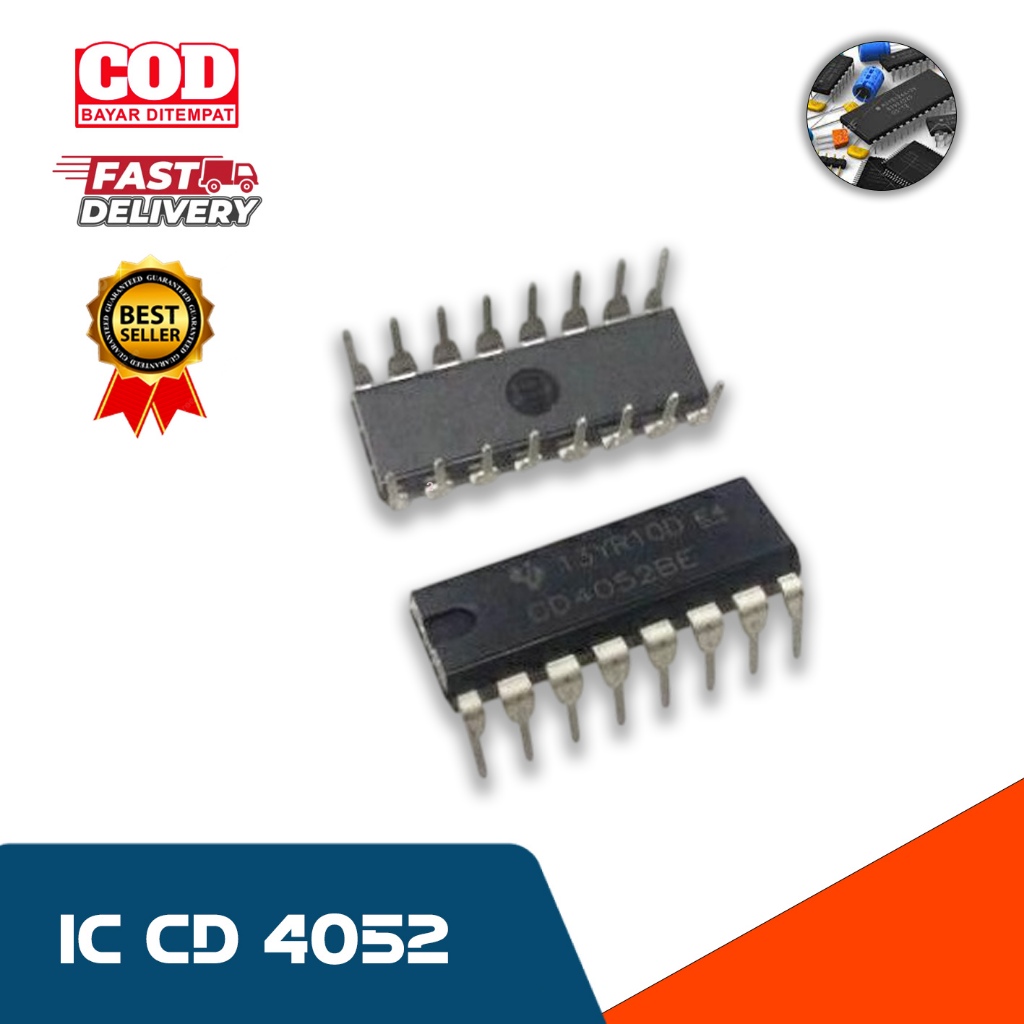 IC CD 4052 CD4052BE CD4052 BE HCF 4052 HEF 4052 MC 14052