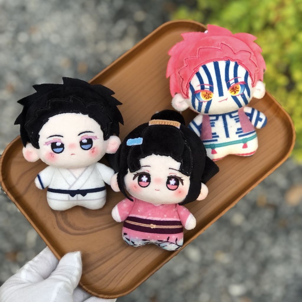 [READY STOCK] Plush Doll 10CM anime Demon Slayer Infinity Castle (Hakuji, Koyuki dan Akaza)