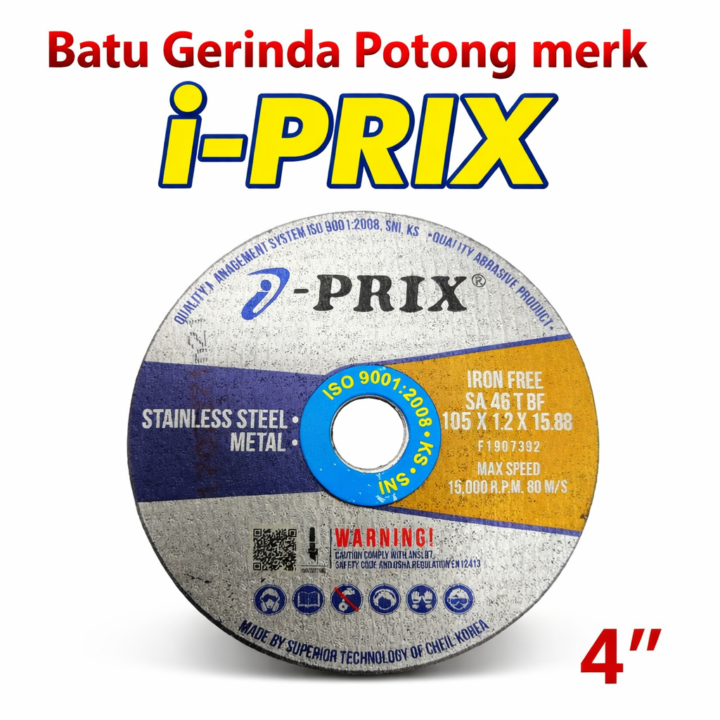 BATU GERINDA POTONG CUT OFF WHEEL I PRIX 4"