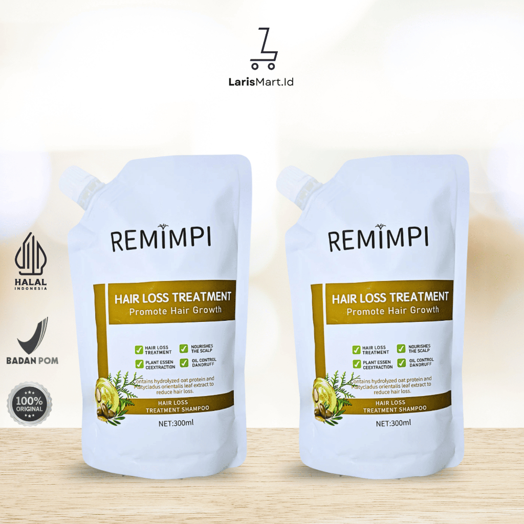 [BELI 2] REMIMPI Hair Loss Treatment Shampoo Remimpi Original Penumbuh Rambut Shampo Anti Ketombe