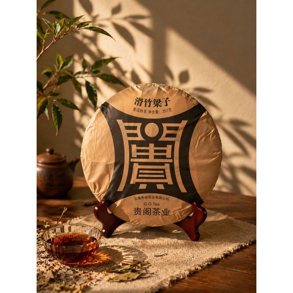 Teh Pu Er Matang Hua Zhu Liang Zi @357 gram