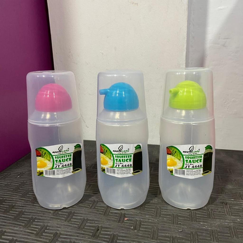 Botol Saus Squeeze Plastik / Botol Saus Sambal Kecap / Wadah Saus Tutup Anti Tumpah