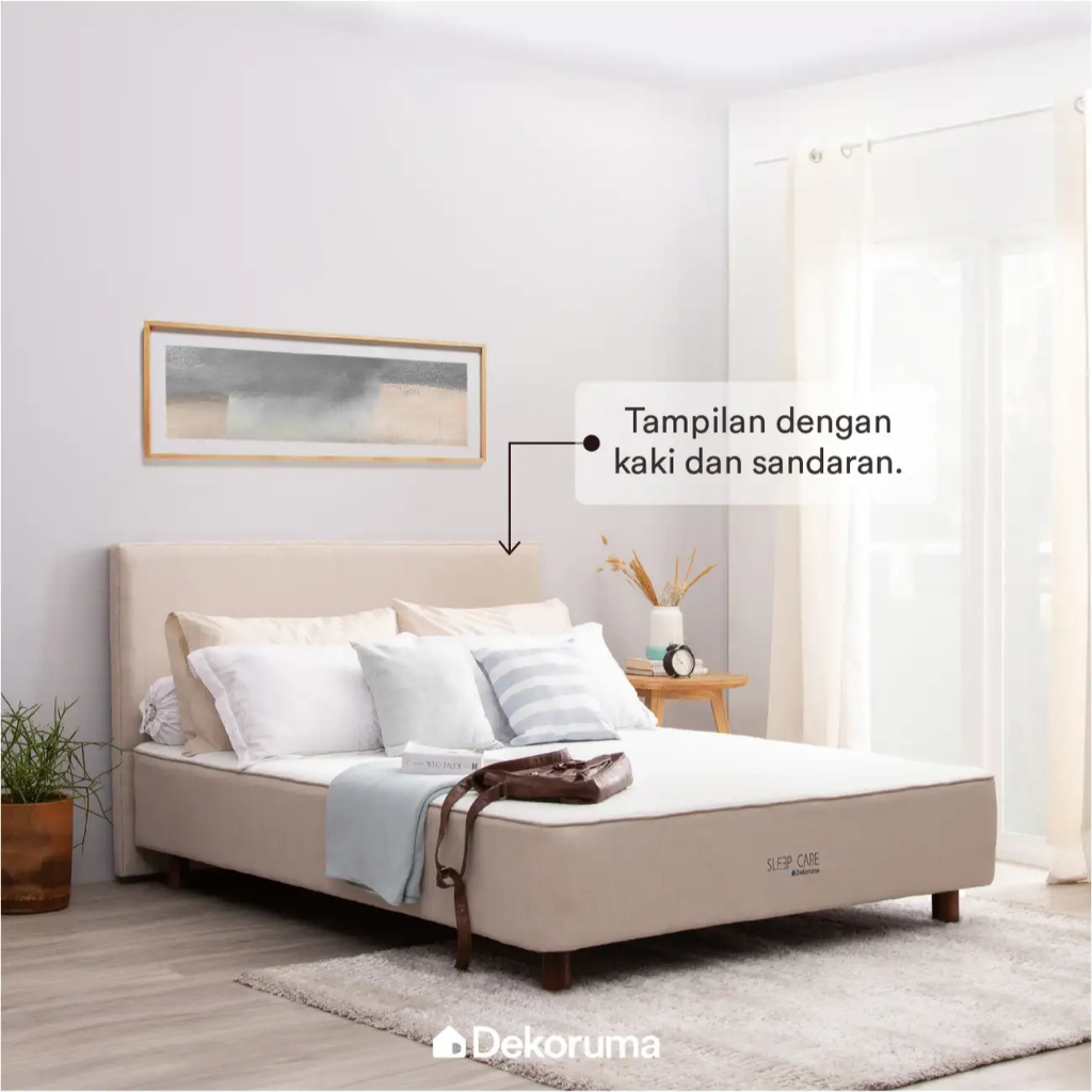 Dekoruma Kenko Kasur Springbed Medium Firm [Matras Spring Bed dan Kaki] - 120x200/160x200/180x200